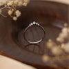 Simple Crown Design Sterling Silver Wedding Band