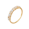 Elegant Half Eternity Sterling Silver Wedding Band