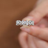 Sweet Four Leaf Clover Design Wedding Band