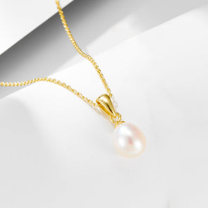 Classic Pearl Sterling Silver Necklace
