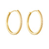 Classic Eternity Sterling Silver Hoop Earrings