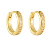 Classic Paved Sterling Silver Drop Earrings