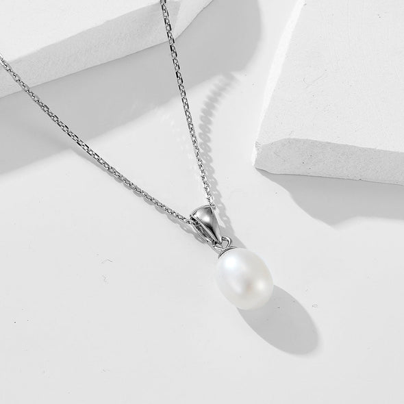 Classic Pearl Sterling Silver Necklace
