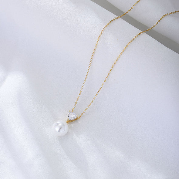 Sterling Silver Pearl Necklace For Mom