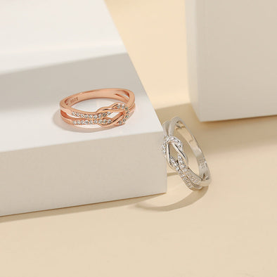 Simple Infinity Sterling Silver Wedding Band