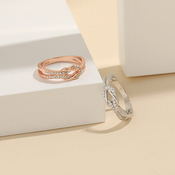 Simple Infinity Sterling Silver Wedding Band
