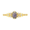 Vintage Natural Cordierite 14K Gold Plated Ring