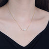 Elegant Natural Pearls Sterling Silver Necklace