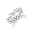 Sweet Four Leaf Clover Design Wedding Band