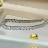 Exquisite Round Cut 925 Sterling Silver Tennis Bracelet