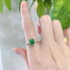 Stunning Cushion Cut Sterling Silver Engagement Ring