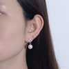 Elegant Pearls Sterling Silver Pendant Earrings