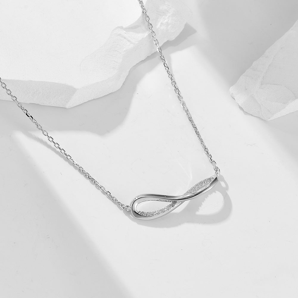 Infinity Symbol Pendant Necklace in Sterling Silver