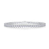 Unique Design Round Cut Moissanite Sterling Silver Tennis Bracelet