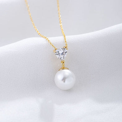Sterling Silver Pearl Necklace For Mom