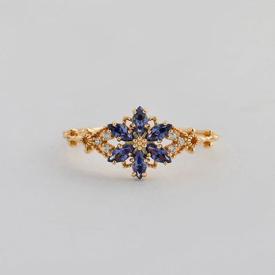 Flower Deaign 14K Gold Plated Ring