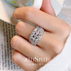 Stunning 3 Rows Sterling Silver Women's Wedding Band