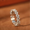 Sweet Four Leaf Clover Design Wedding Band