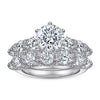 Crown Design Bridal Set in Sterling Silver