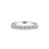 Round Cut Multi-color Sterling Silver Wedding Band