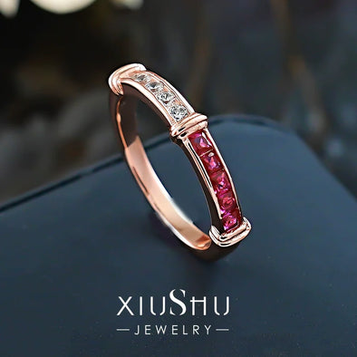 Unique Two Tone Design Sterling Silver Wedding Band
