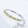Two Tone Design 18k White Gold Plated Wedding Band