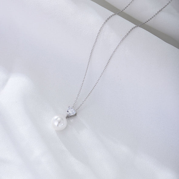 Sterling Silver Pearl Necklace For Mom