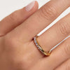 Classic Mobius Eternity Sterling Silver Engagement Ring