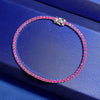 Classic Stackable Multi-Color Sterling Silver Tennis Bracelet for Women