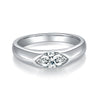 Couple's Marquise Cut 1.0ct Men &Women Moissanite Wedding Band