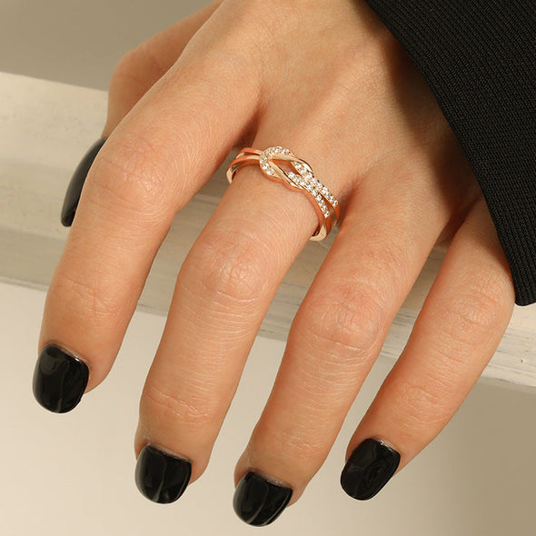 Simple Infinity Sterling Silver Wedding Band