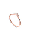 Simple Crown Design Sterling Silver Wedding Band