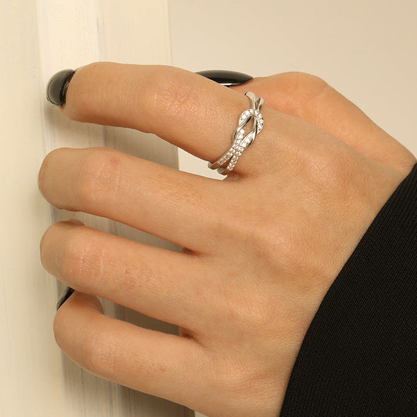 Simple Infinity Sterling Silver Wedding Band