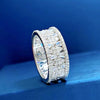 Gorgeous Sterling Silver Eternity Band with Micro pave Setting