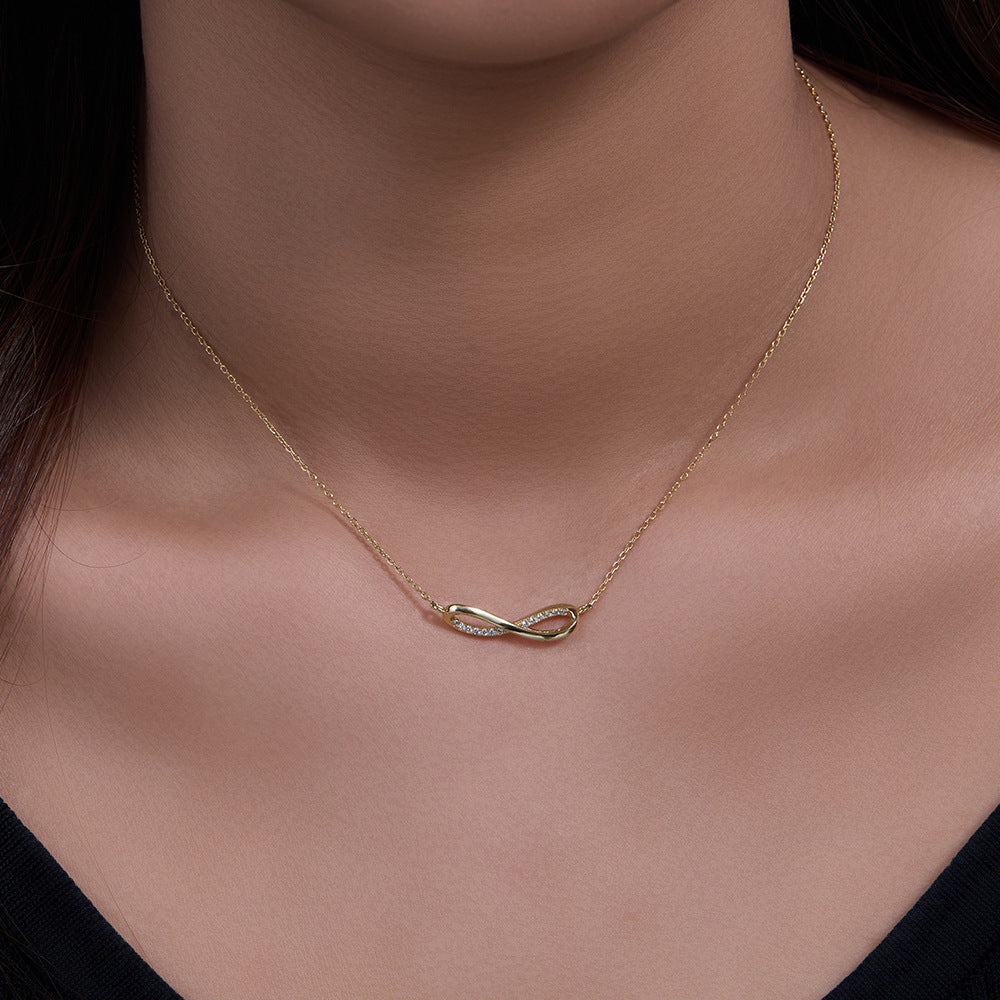 Infinity Symbol Pendant Necklace in Sterling Silver