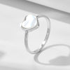 Sweet Shell Heart Shape Sterling Silver Ring