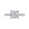 Classic Ice Cut Sterling Silver Engagement Ring