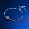 Halo 925 Sterling Silver Diamond Bracelet