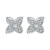 Four Leaves Clover Stud Earrings