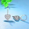 Heart Halo Drop Earrings