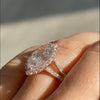 2.5ct Marquise Cut Split Shank Engagement Ring