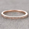 Rose Golden Tone Classic 4 Prong Round Cut Sterling Silver Bridal Set