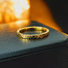 Sparkling 18K Gold Plated Wedding Band