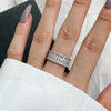 Gorgeous Sterling Silver Eternity Band with Micro pave Setting