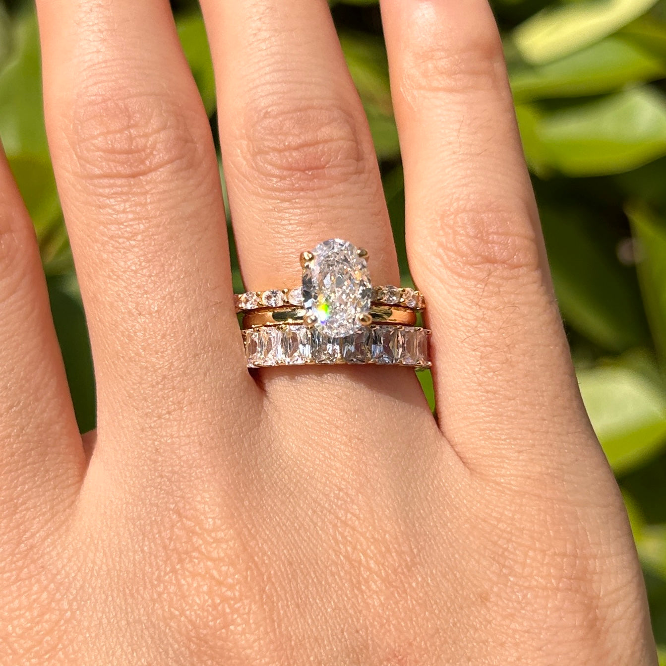 Unisilver Set Unique Design Stunning Oval Cut Sterling Silver Bridal Set – Juluro