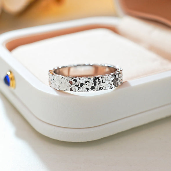 Sparkling 18K Gold Plated Wedding Band