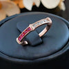 Unique Two Tone Design Sterling Silver Wedding Band