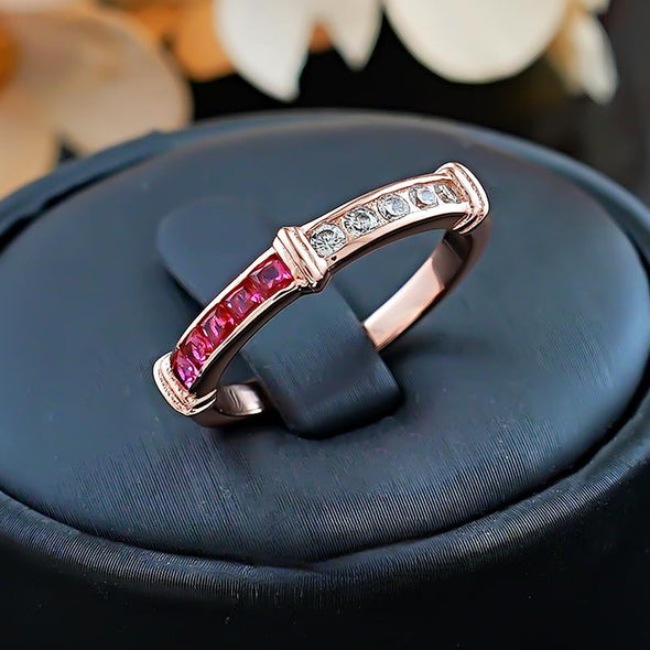 Unique Two Tone Design Sterling Silver Wedding Band