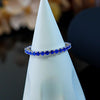 Multi-color Eternity Sterling Silver Women's Wedding Band