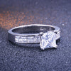 1.5 Carat Princess Cut Wedding Bridal Set